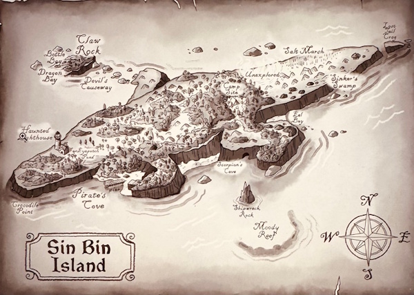 Sin Bin Island Map